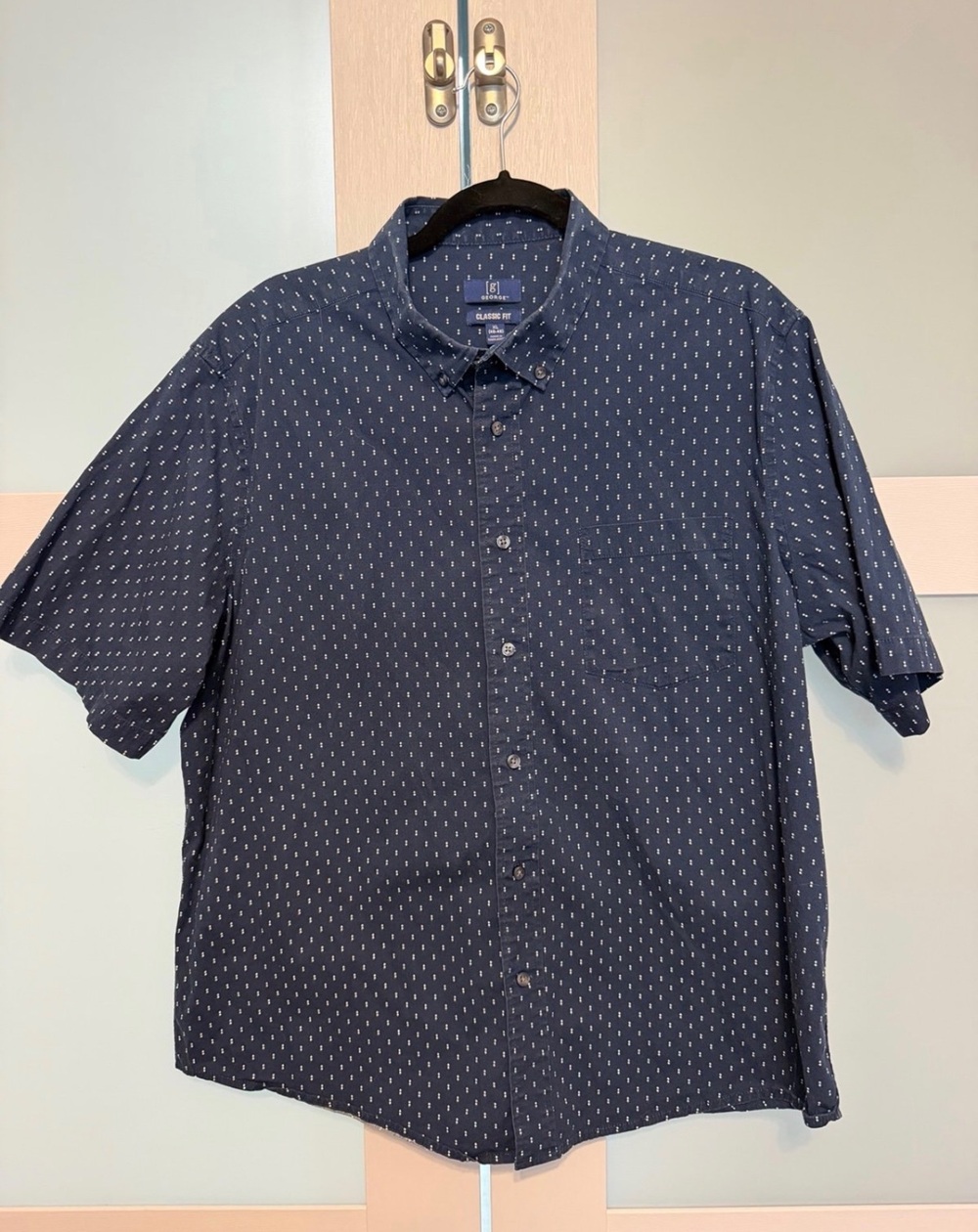 Men's George Classic Fit Short Sleeve Button Down